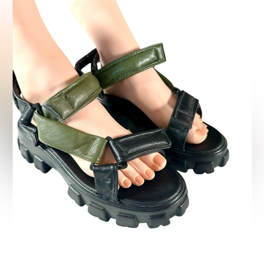 Arizona Love Leather Platform Sporty Women's Sandals US 7.5 - Picture 13 of 15